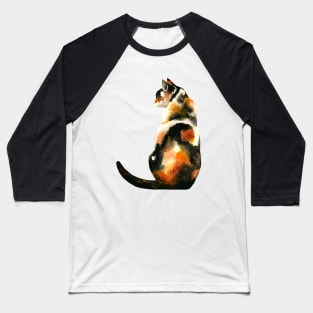 Calico in the Grass Baseball T-Shirt